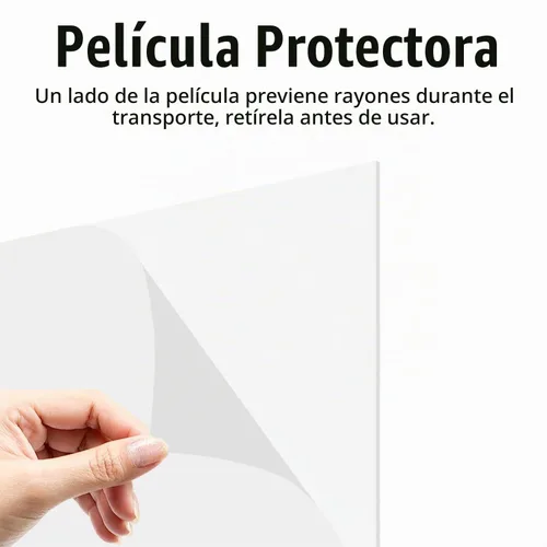 Vista 3 de 4 hojas de plástico ABS blanco, 16 x 12 pulgadas x 1/16 de grosor