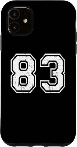 Vista 8 de 83 Number Eighty-Three Team Sports Grunge Varsity Matching Case for iPhone 16