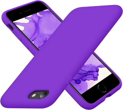 Vista 26 de Cordking Funda diseñada para iPhone SE 2022/2020, diseñada para iPhone 7 y 8, funda ultradelgada de silicona a prueba de golpes