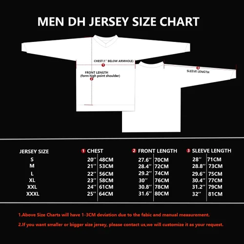 Vista 7 de Men's Mountain Bike Jersey Shirt Long Sleeve MTB Jersey Cycling Jersey BMX Downhill Motocross T-Shirt