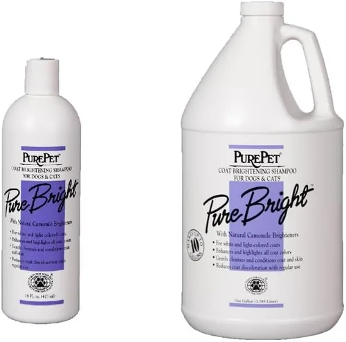 Vista 2 de PurePet Pure Bright Whitening Brightening Dog and Cat Shampoo diluye 10 a 1 (16 onzas)
