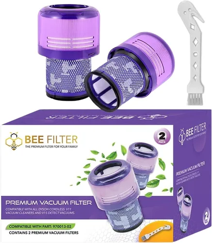 Vista 20 de Filtro Dyson V15, paquete de 1 unidad Filtro de repuesto True HEPA premium compatible con Dyson V15 Detect, V15 Detect Absolute, V15 Submarine