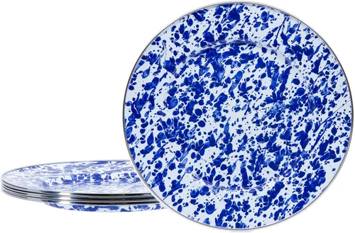 Vista 8 de Golden Rabbit Platos llanos esmaltados, 10.5 pulgadas, americana, juego de 4 Set of 4 Plates, 10.5 inch