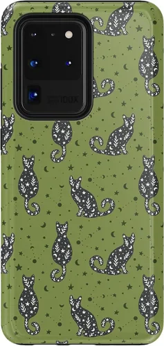 Vista 152 de Casely Funda para Galaxy S9 Postura de cadáver Yoga de esqueleto Diseño protector delgado esencial de doble capa