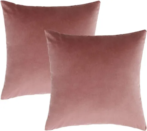 Vista 7 de VAKADO Juego de 2 fundas de almohada de terciopelo beige crema de 16 x 16 pulgadas, fundas de cojín cuadradas suaves y sólidas, decoración del hogar