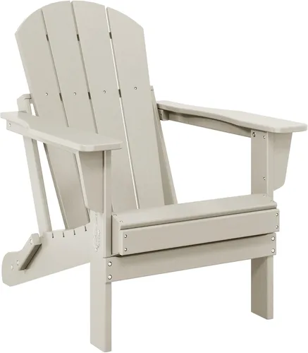 Vista 61 de WO Home Furniture Laguna Silla plegable Adirondack de polietileno de alta densidad, silla para patio para todo tipo de clima, para jardín al aire