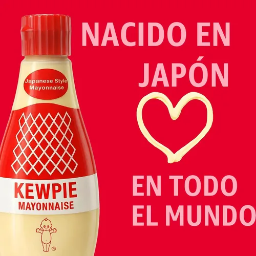 Vista 8 de Kewpie Mayonesa, botella exprimible de sándwich de mayonesa, estilo japonés, tubo de 12 onzas (paquete de 1)