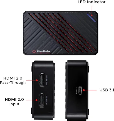 Vista 3 de AVerMedia Live Gamer ULTRA GC553 - 4K60 HDR Pass-Through tarjeta de captura 4K30 latencia ultra baja para transmisión y grabación Xbox series xs PS5