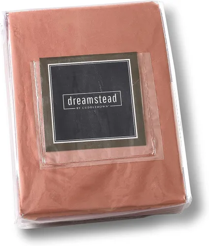 Vista 4 de Cuddledown Dreamstead - Juego de sábanas 100 % algodón, 300 hilos, tejido satinado de lujo, algodón peinado puro, suave, resistente a las arrugas