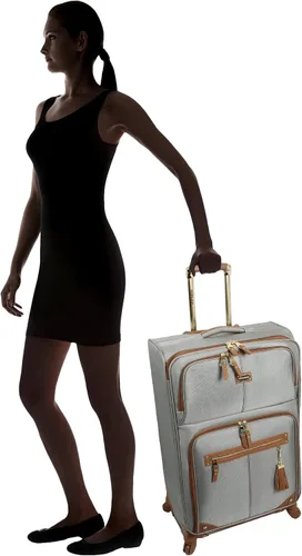 Vista 7 de Steve Madden Colección de equipaje de diseñador maletas giratorias ligeras expandibles de 3 piezas el juego de viaje incluye bolsa debajo