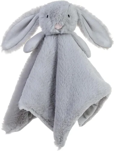 Vista 9 de Apricot Lamb Manta de conejo negro suave para bebés, manta de seguridad para bebés niños y niñas, bebés y niños pequeños, 13.8 x 13.8 pulgadas