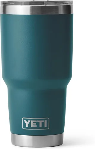 Vista 12 de YETI Rambler - Vaso de 30 oz, acero inoxidable, aislado al vacío con tapa MagSlider, color carmesí Amarillo