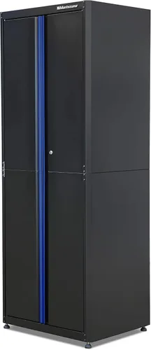 Vista 18 de Sistema de almacenamiento de herramientas de garaje Montezuma - Gabinete base apilable con bloqueo de 2 puertas de 30.5 x 24 pulgadas con pestillos