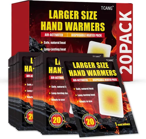 Vista 8 de Hand Warmers Disposable - Up to 20 Hours of Heat - 6/20 Pack Super Long Lasting Air Activated Warmers, All Natural & Portable for Body, Hands & Toes
