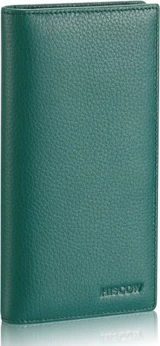 Vista 17 de HISCOW Cartera larga plegable con 15 ranuras para tarjetas de crédito - Piel de becerro italiana