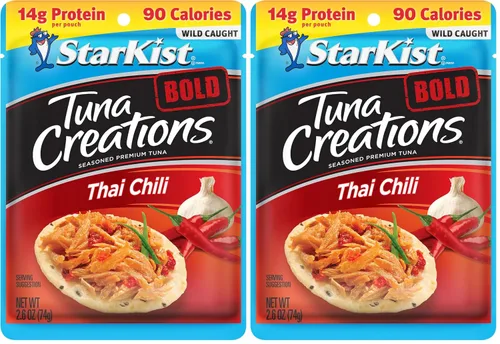 Vista 18 de StarKist Tuna Creations Ginger Sesame - Sabor de jengibre y sésamo para atún 14g Protein Per Serving, Wild Caught, Shelf Stable Seafood, Gluten