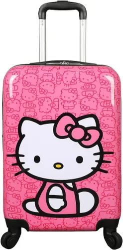 Vista 2 de Bioworld Hello Kitty Sentado Personaje Rosa 20" Adulto ABS Equipaje