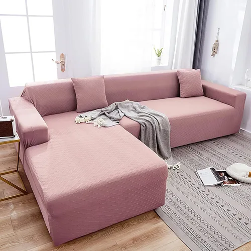 Vista 17 de Konsilsa Funda de sofá modular de alta elasticidad, fundas de sofá lavables de jacquard suave con parte inferior elástica, protector de muebles