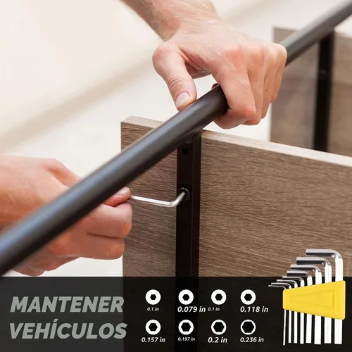 Vista 6 de URASISTO Kit de herramientas para el hogar de 40 piezas con caja de fácil transporte, pequeño juego de herramientas de mano básicas perfecto