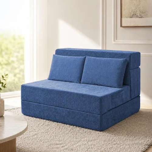 Vista 13 de Sofá Cama Plegable con Colchón, Sofá Cama Plegable con Funda para Silla de Cama con Almohada para Sala de Estar Oficina en Casa
