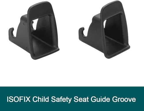Vista 3 de Shkalacar ISOFIX - Guía de cierre de cinturón de interfaz, 2 piezas de hebilla de interfaz ISOFIX para asiento de automóvil, conector de soporte