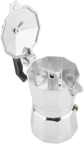 Vista 9 de TOPINCN Cafetera Italiana 1 taza para estufa, cafetera 1 taza para gran sabor fuerte olla italiana para hacer café 1 taza