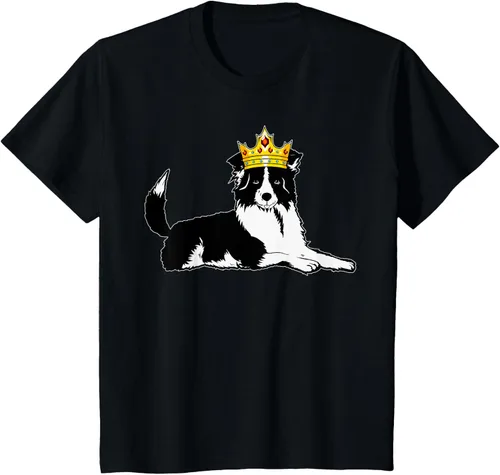 Vista 37 de Border Collie Crown - Camiseta veterinaria de piel de pastoreo de ovejas, Negro