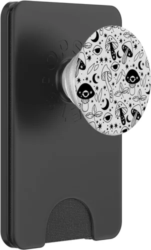 Vista 7 de PopSockets PopSockets intercambiables con diseño de flores de hongos tropicales retro