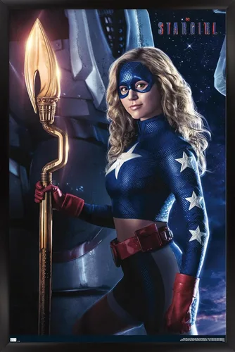 Vista 8 de Trends International DC Comics TV Stargirl - Póster de pared de arte clave, 22.4 pulgadas de largo x 14.7 pulgadas, versión enmarcada de madera