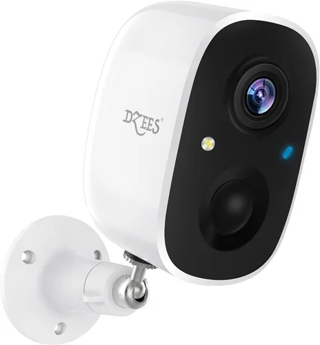 Vista 14 de Dzees Cámara de seguridad inalámbrica para exteriores - Actualización 2K 3MP batería WiFi cámara exterior inalámbrica, foco, sirena, detección