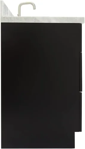 Vista 9 de ARIEL Hamlet - Mueble de baño de 54 pulgadas con fregadero, madera maciza, encimera de mármol italiano de Carrara de 1.5 pulgadas, fregadero