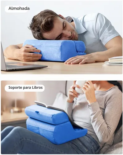 Vista 8 de UGREEN - Soporte de almohada para tablet con 3 ángulos de visión, ajustable, accesorios de oficina en casa, compatible con iPad Pro 13, 12, 11 Azul