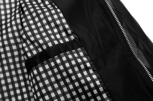 Vista 5 de Tanming Chaqueta bomber Softshell casual de corte ajustado y ligera con cremallera para hombre