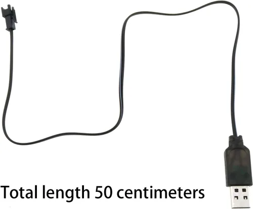 Vista 2 de MEETOOT DC 3.6V 250mA Salida Ni-Cd Ni-Mh Batería Cable de carga USB SM 2P Plug