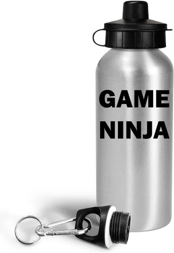 Vista 2 de Game Ninja Water Bottle Tumbler 20oz Reusable Drinkware - Funny Gifts Idea for Game Developer Designer Video Gaming Design Dev Team Development Cute