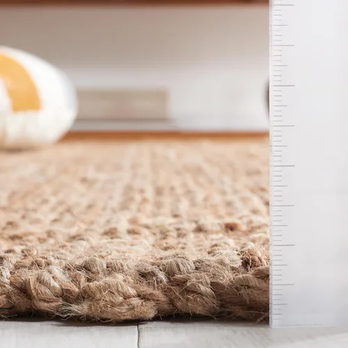 Vista 2 de Safavieh Natural Fiber Collection NF747A tapete de yute natural tejido a mano (5" x 8"), Yute, Natural