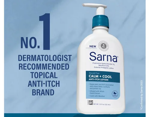 Vista 4 de Sarna Calm + Cool Loción antipicazón 7.5 onzas líquidas (paquete de 5)