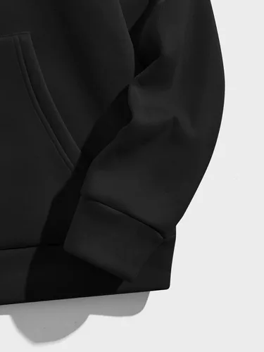 Vista 5 de GORGLITTER Sudadera térmica con capucha y bolsillo para hombre con capucha y cordón de manga larga con estampado de oso