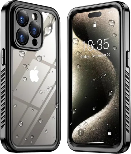 Vista 8 de SPIDERCASE Funda impermeable para iPhone 12 Pro Max, lente integrada y protector de pantalla, protección completa resistente, 12 pies, a prueba