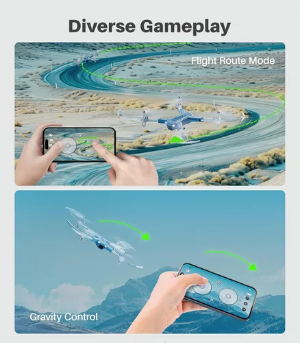 Vista 6 de SYMA Dron con cámara 1080P HD FPV plegable para niños y adultos, juguetes cuadricóptero con posicionamiento de flujo óptico, lente ajustable 90°
