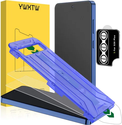 Vista 13 de YWXTW EZ Alignment - Protector de pantalla para Samsung Galaxy Z Flip 6/Z Flip 7 FE, 2 protectores de pantalla de vidrio templado frontal + 1 juego