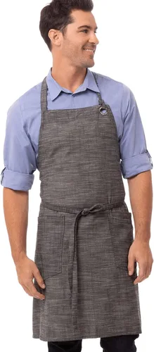 Vista 8 de Chef Works Delantal con pechera unisex Corvallis