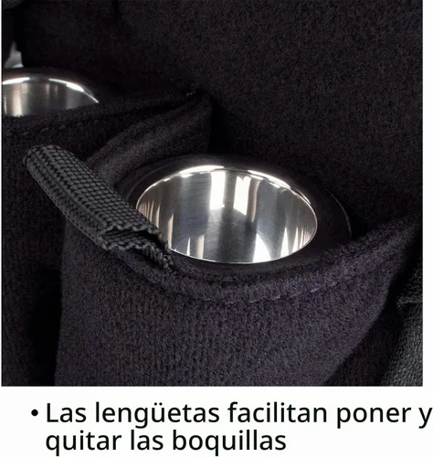 Vista 5 de Pro Tec A211ZIP - Boquilla doble con cierre de cremallera Negro