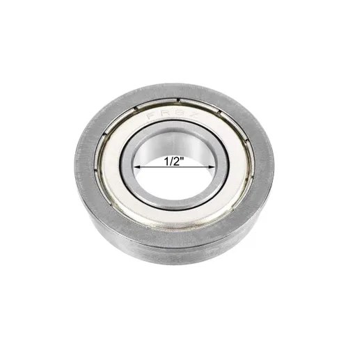 Vista 4 de uxcell FR8ZZ Rodamiento de bolas con brida 1/2 "x1-1/8 "x5/16" rodamientos de acero cromado blindados doble 4 piezas
