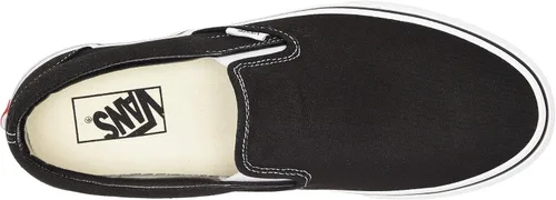 Vista 2 de VANS Zapatos clásicos unisex sin cordones, Negro, 7 Women7 Men