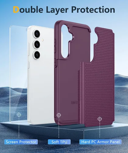 Vista 359 de FNTCASE Funda para iPhone 17 Pro: Fundas delgadas translúcidas de color azul claro compatibles con MagSafe, protección completa de la cámara