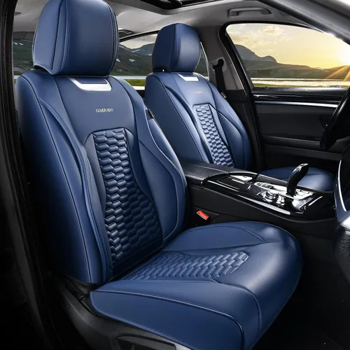 Vista 43 de Coverado - Fundas de asiento delantero de coche, fundas de asiento de cuero de lujo para automóviles, fundas de asiento de automóvil protectoras