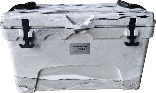 Vista 10 de BKC Enfriador aislado rotomoldeado de 20L/45L, enfriador de hielo de 3 días, hielera ideal para pesca, canotaje, barbacoa, camping, pincnic y otras