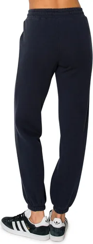 Vista 31 de Cali1850 Pantalón deportivo Cloud Nine Fleece para mujer, cintura alta, ajuste holgado, dos bolsillos, cintura elástica con cordón