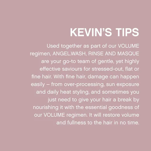 Vista 6 de Enjuague Angel Rinse para cabello delgado y teñido, de Kevin Murphy, 8.4 onzas Para cabello fino y teñido, fórmula para cabello sin sulfatos
